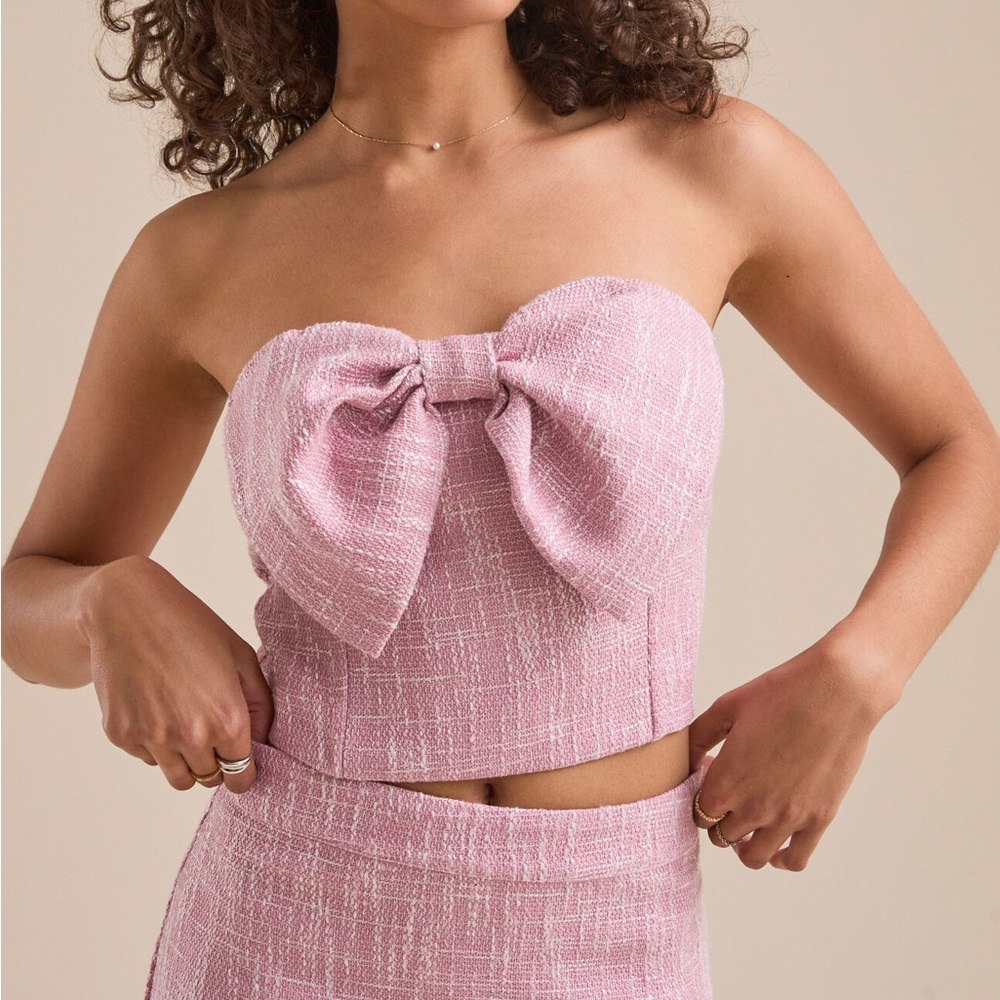 Altar’d State Khloe Twead Bow Corset Top
